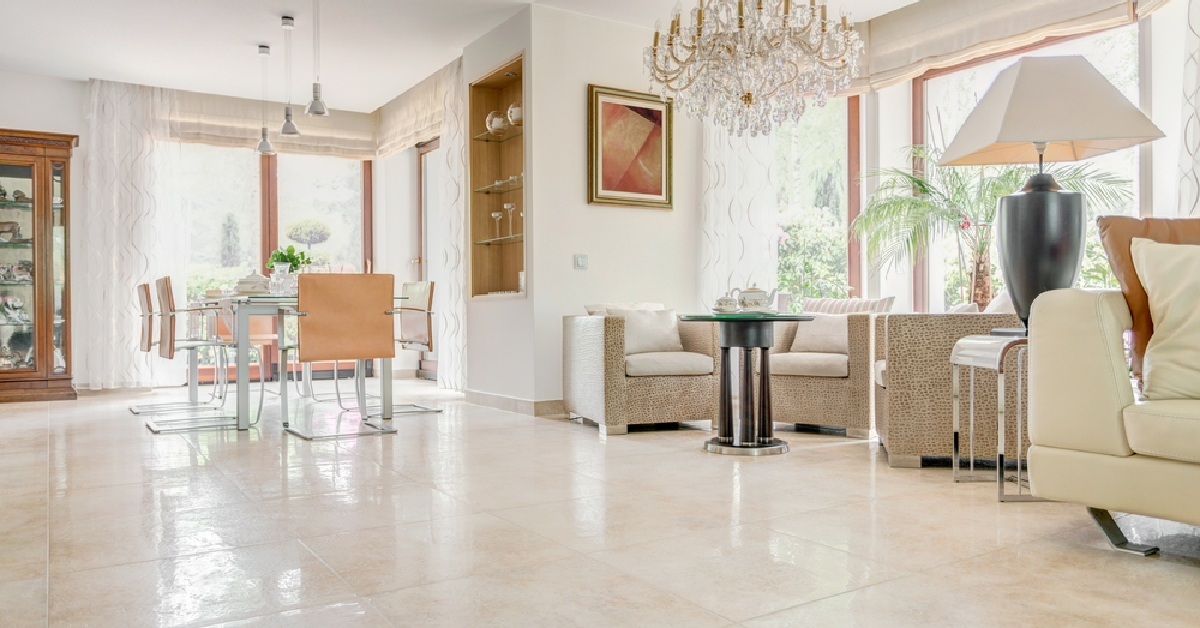tiled flooring